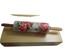 Pioneer Woman Rolling Pin 2812 DMT Retired Vintage Floral Pattern