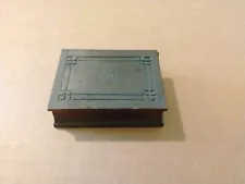 Vintage Bradley & Hubbard Brass Postage Stamp Box 2.25"x1.75"