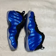 SIZE 9.5MENS NIKE AIR FOAMPOSITE ONE_DK NEON ROYAL/WHITE-BLACK-CLEAR FQ8181-511