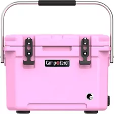 CAMP-ZERO 20L-21.6 Quart Portable Hard Cooler Ice Chest, Perfect for Drinks,