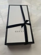 Lot Of Two Authentic GUCCI Gift Boxes With One Ribbon White And Black
