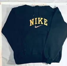 ESTATE SALE Nike Men's Hooded Pullover Sweatshirt Navy Hoodie Medium FREE SHIP