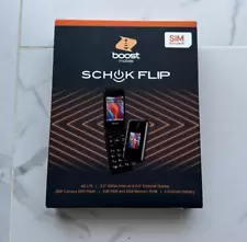 Boost Mobile QualityOne Schok Flip 8GB, Black - Prepaid Phone - Brand New Sealed