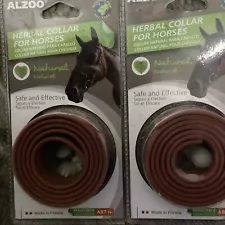 (2) ALZOO Natural Herbal Fly Collar for Horses