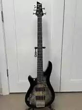 Schecter C-5 Plus Five String Bass Guitar Left Handed - Charcoal Burst