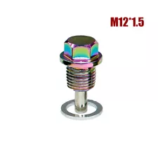 1PC M12*1.5 Car Engine Magnetic Oil Drain Plug Screw Nut Bolt Sump Nut Universal (For: 2003 Mitsubishi Montero Sport)