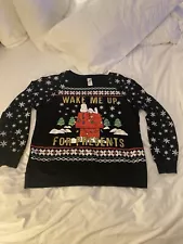 Peanuts Snoopy Light Up Christmas Shirt “Wake Me Up For Presents”