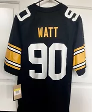 NFL Pittsburgh Steelers T.J. Watt #90 Men's Nike Limited Throwback Jersey SMALL