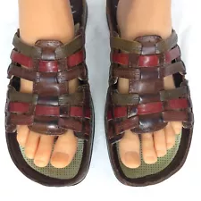 Earth Shoes Sandals 'Jodi' Strappy Leather Hippie Gypsy Cottagecore Boho $69-7.5