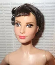 J80) NUDE BARBIE MATTEL ROMAN HOLIDAY AUDREY HEPBURN CELEBRITY DOLL FOR OOAK