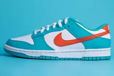 Size 10 Nike Dunk Low Retro Shoes "Miami Dolphins" Cosmic Clay DV0833-102 NEW