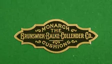 Replacement Nameplate for Brunswick Balke Collender Antique Pool Tables