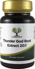 90 Thunder God Vine Root 20:1 200mg Capsules Tripterygium Wilfordii Extract