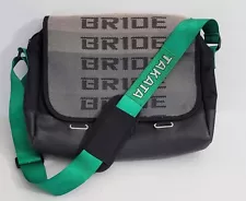 JDM SHOULDER BAG W/ TAKATA GREEN HARNESS STRAP & BRIDE GRADATION SEAT CLOTH