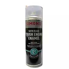 Simoniz Large Tough Satin Black Aerosol Car Auto Spray Paint 500ml SIMVHT51D