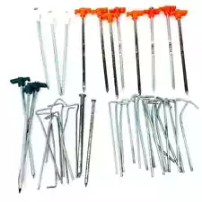 41 Pcs Tent Ground Pegs Tent Stakes Hooks Camping Tent Nail for Securing Camping