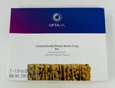 MediFast Optavia Creamy Double Peanut Butter Crisp 7 Bars Fuelings NEW IN BOX