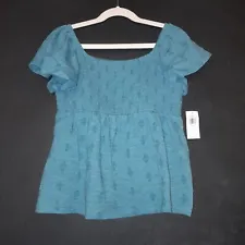 Old Navy Girls Block Printed Top Size 8 NWT