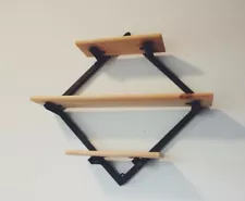 Handcrafted 16x16x5 Steel And Wooden Shelves