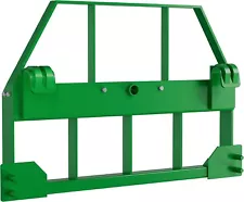 46" Skid Steer Pallet Fork Frame Attachment W/Bale Spear Sleeves for JD loaders