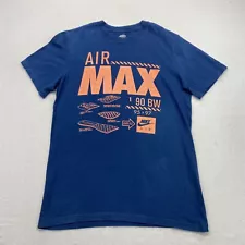 Nike Air Max 1 90 BW T Shirt Adult Medium Blue Short Sleeve Rare