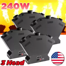 4PCS 240W 3 Head Fire Machine Stage Effect Dmx Jet Flame Thrower Flame Projector