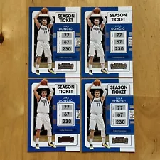 2021-22 Contenders Season Ticket #18 Luka Doncic 4 Card Lot Mavericks Free Ship