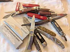 LOT OF 15 VINTAGE POCKETKNIVES. FOR PARTS OR REPAIR - CLEARANCE SALE – BATCH 2