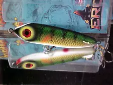 6" ERC ESOX Hell Puppy Hellhound Glidebait PERCH for Big Gamefish Muskie/Pike