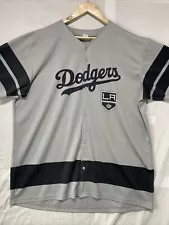 Los Angeles Dodgers Jersey Mens Extra Large LA Kings Night Stadium Giveaway MLB