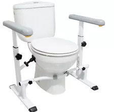 Toilet Safety Rails for Elderly (330 lbs), Handicap Toilet Seat