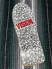 Vision Punk Skulls Skateboard Deck , Used Reissue Skate Deck