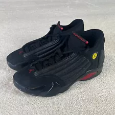 Air Jordan 14 Retro Last Shot 2018 Shoes Adult 9.5 Black Red 487471-003 Mens