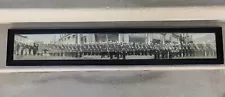 KNIGHTS TEMPLAR PANORAMIC PORTRAIT Antique 1900's 50" x 6.25" Framed Calvary