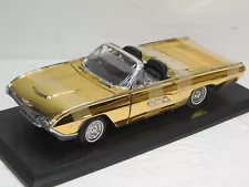 1963 FORD THUNDERBIRD CONVERTIBL GOLD NEW IN BOX.READ