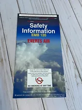 Everts Air Embraer EMB-120 Safety Card - 5/07
