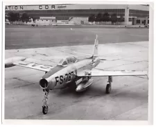 1953-55 USAF F-84 Thunderjet 1767 FS-767 Great Falls AFB Original News Photo