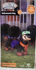 Gemmy Halloween Airblown Inflatable 4ft Halloweenie Dog Costume Light Dachshund