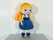 Crochet Doll: Blond Girl - Handmade