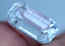 2.10 CT Extraordinary Blue Aquamarine With Inside Needles Top Cut Gemstone@PAK