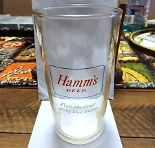 VINTAGE 4 3/8" HAMM'S BEER GLASS CIRCA 1954 - 1962