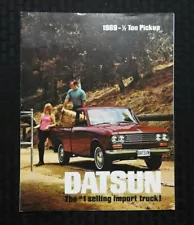 1969 "DATSUN MODEL L-521 1/2 TON PICKUP TRUCK" SALES BROCHURE RARE & MINTY