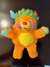 Vintage 1986 Popples Puzzle Orange Plush Mattel 12" No tag