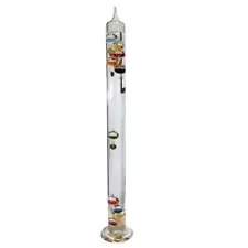 Giant Size 24" Tall Galileo Thermometer Freestanding Made in Germany RARE