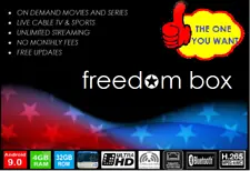 Freedom Box TV Stream Box “100% Free” Live TV, Sports & VOD w/ INFRARED REMOTE