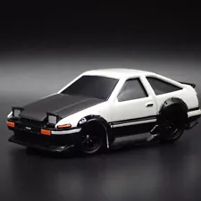 1983-1987 TOYOTA COROLLA SPRINTER TRUENO AE86 WHITE 1/64 SCALE DIECAST MODEL CAR