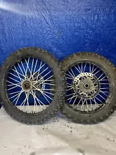 Dirt Bike Tire And Rim Set Front 90/100-21 Rear 110/90-19