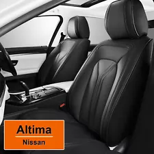 For Nissan Altima 2009-2024 Front+Rear Car 5-Seat Covers Cushion PU Leather Pad