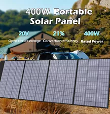 400W Portable Foldable Solar Panel for Power Station,Waterproof IP65 for RV,Camp