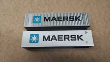 HO Scale Walthers 2 - 40' Maersk Shipping Containers